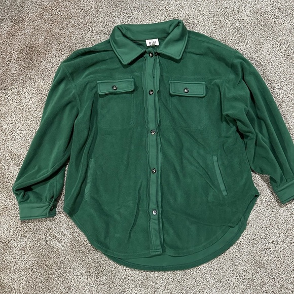 Green BiBi shirt jacket - Picture 1 of 9